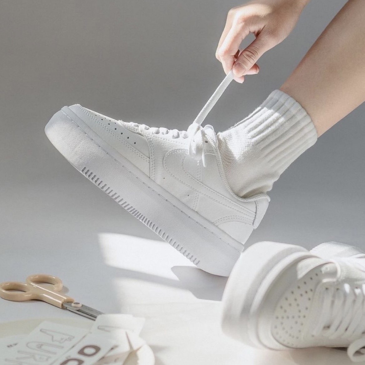 Nike Court Vision Alta 厚底 增高 小白鞋 現貨