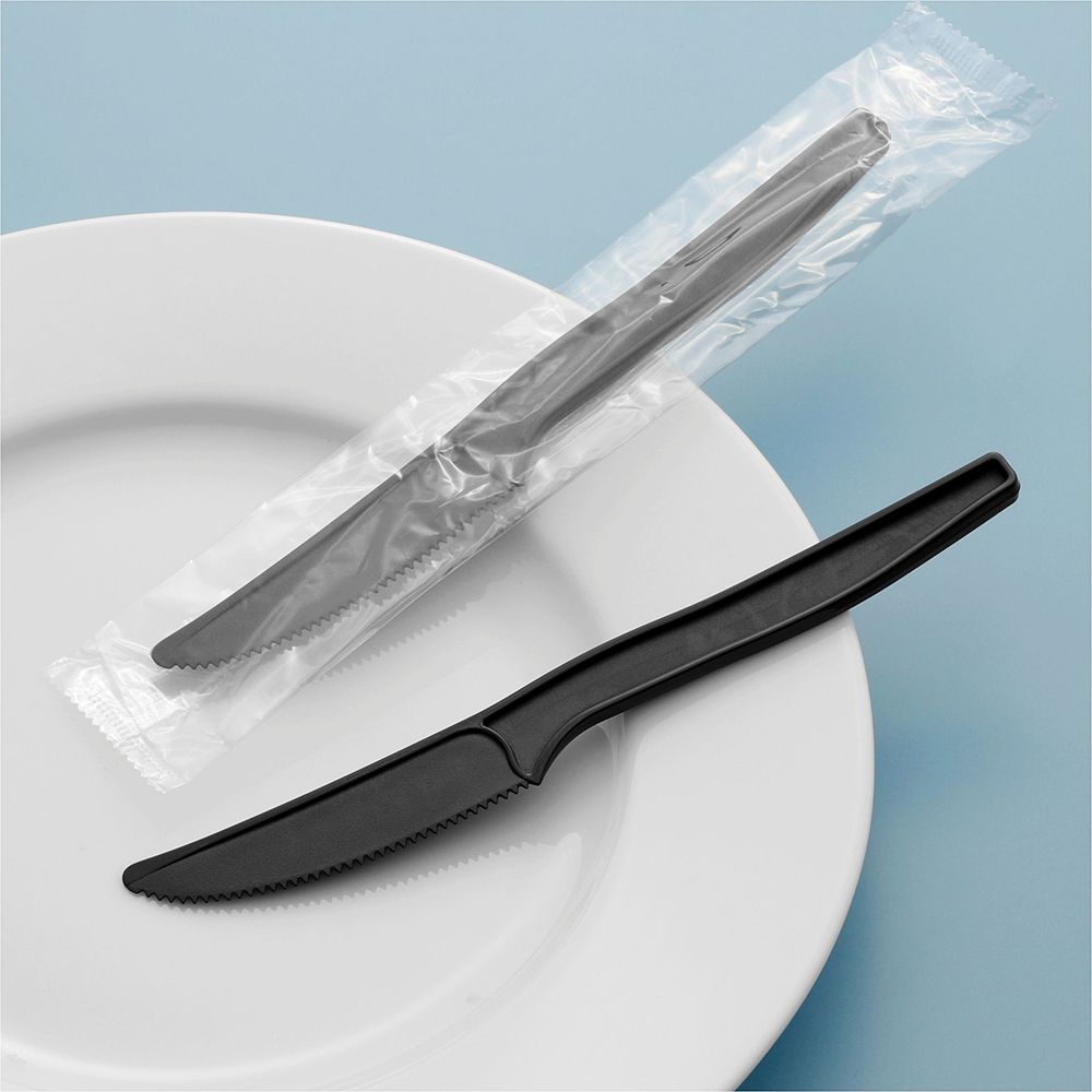 PP霧面餐刀 黑色