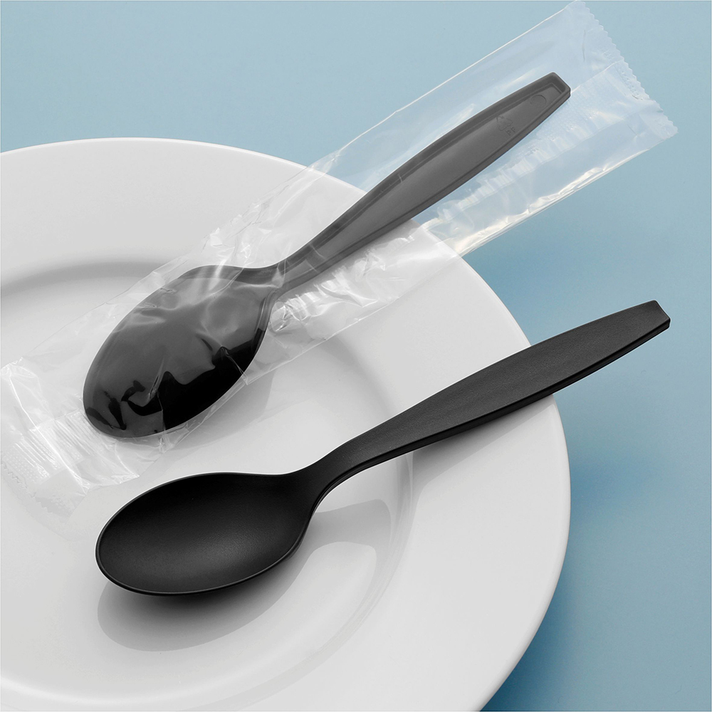 PP霧面餐匙 黑色
