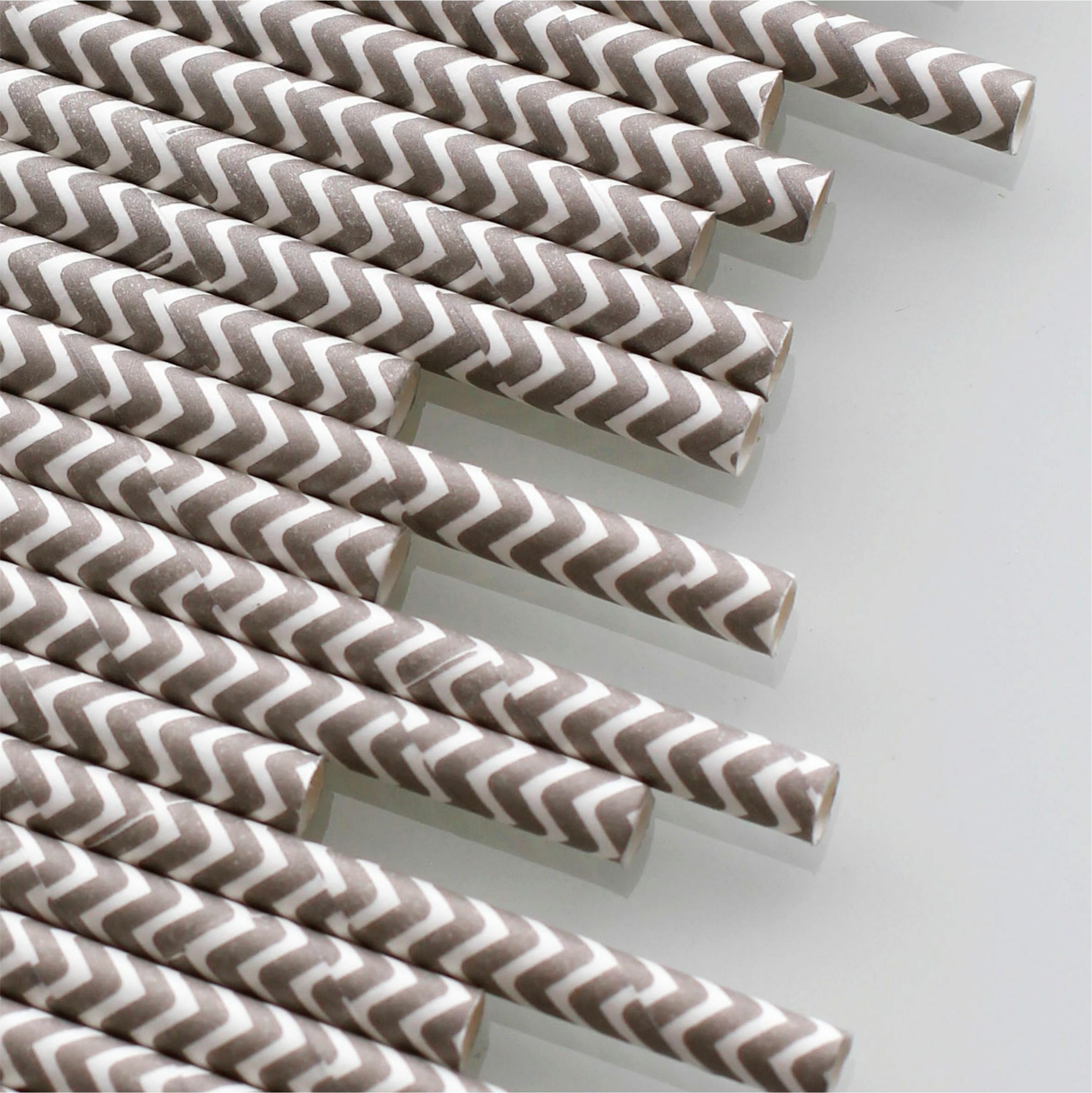 紙吸管 6mm 灰色