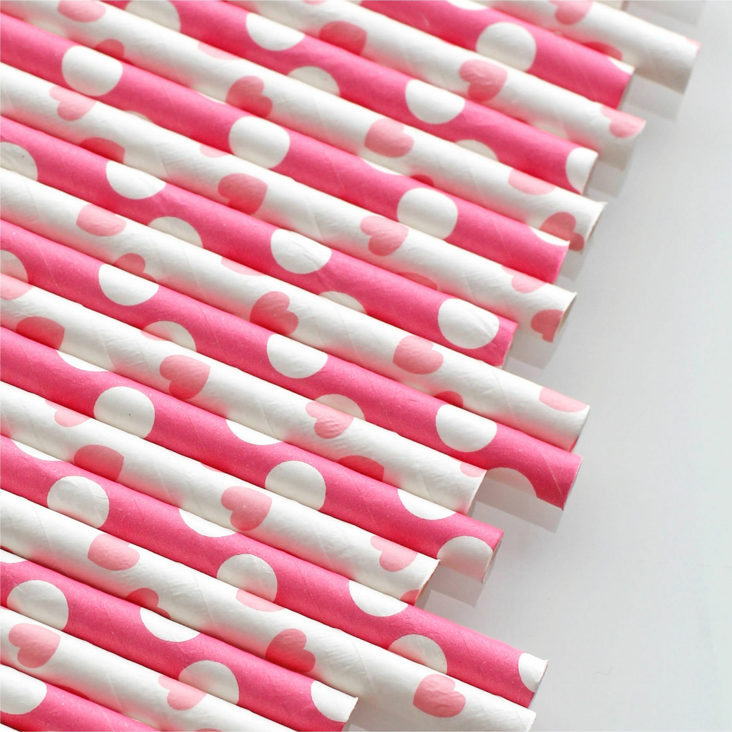 紙吸管 6mm 粉色