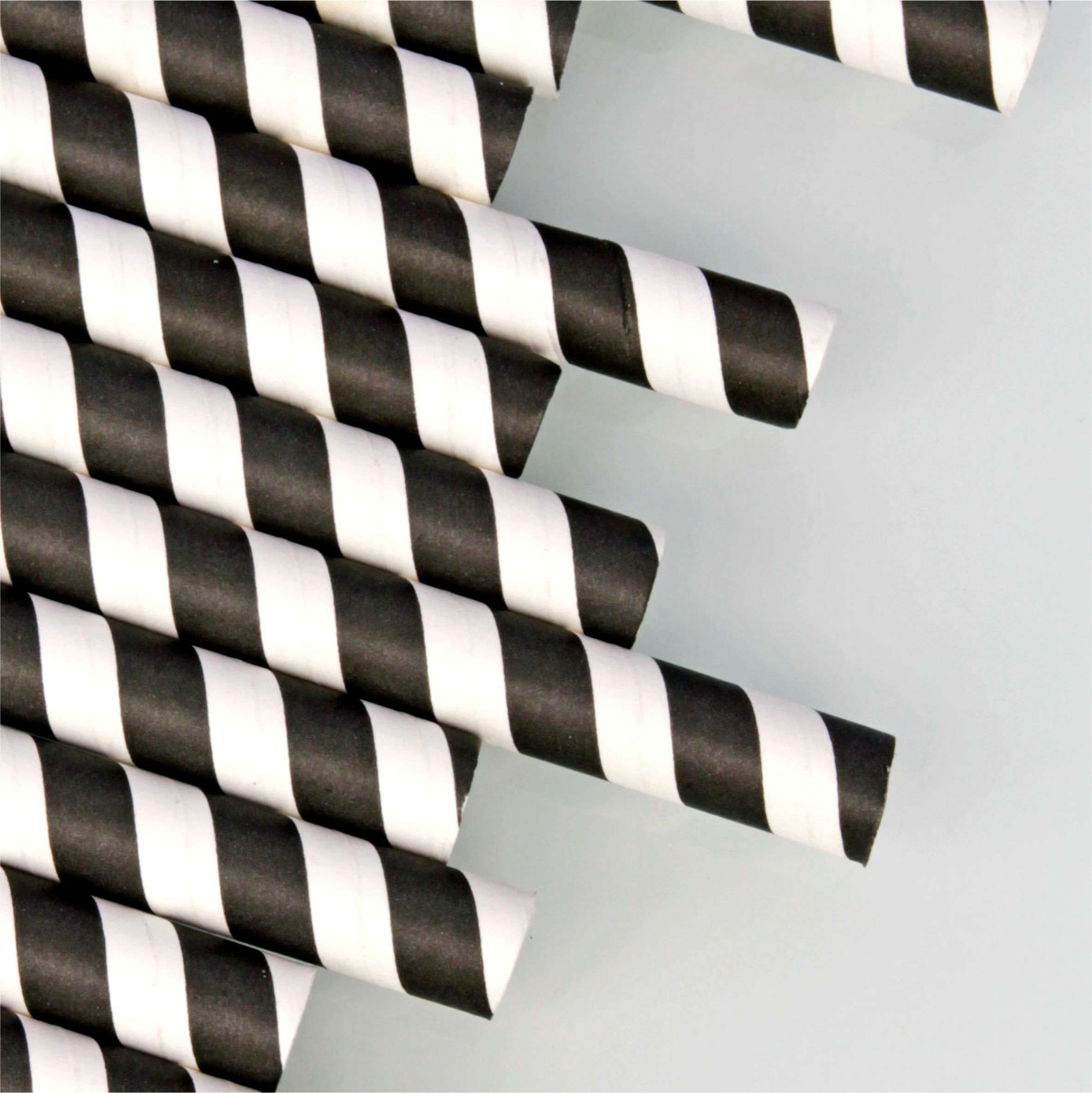 紙吸管 12mm 黑色