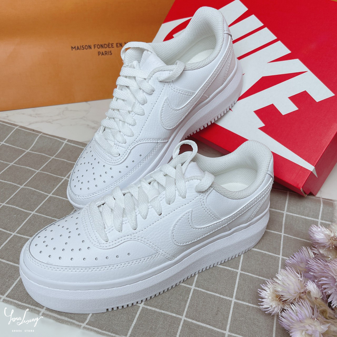 【Luxury】限時特價 現貨 Nike Court Vision Alta 女款 厚底小白鞋 白鞋 FORCE激似款