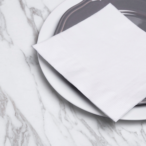 【特訂品】餐巾紙 33x33cm (13x13吋) 白色