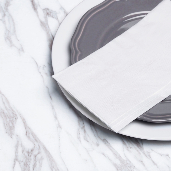 【特訂品】餐巾紙 42x42cm (17x17吋) 白色