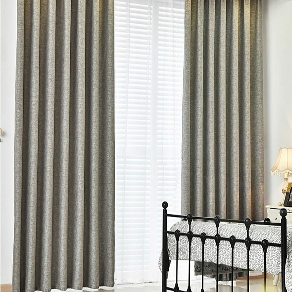 亞麻• 灰色 • 遮光窗簾