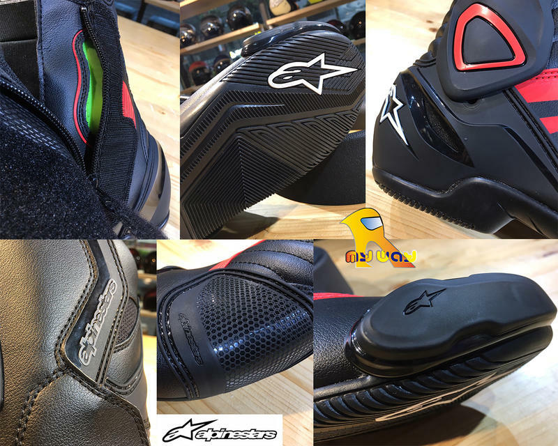 ALPINESTARS SMX-6 V2 BLACK/YELLOW FLUO 黑螢光黃 車靴