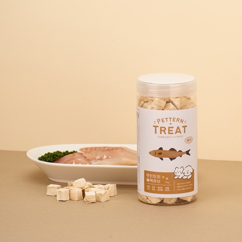 韓國【 PETTERN 犬貓回味】 凍乾系列-鱈魚方塊 95g