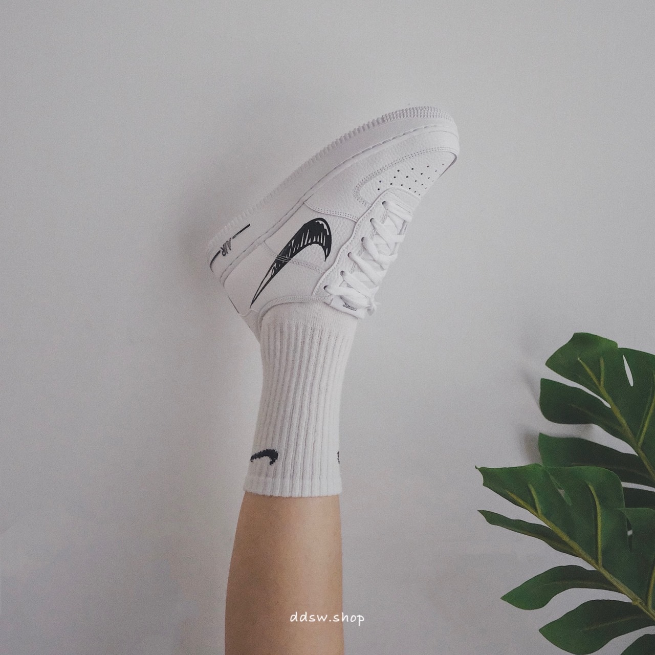 Nike Air Force 1 素描塗鴉 黑 DM3177-100 藍 DM3177-102