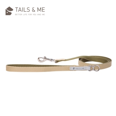 Tails & Me Leash 尼龍雙色拖帶 S~L．卡其抹綠