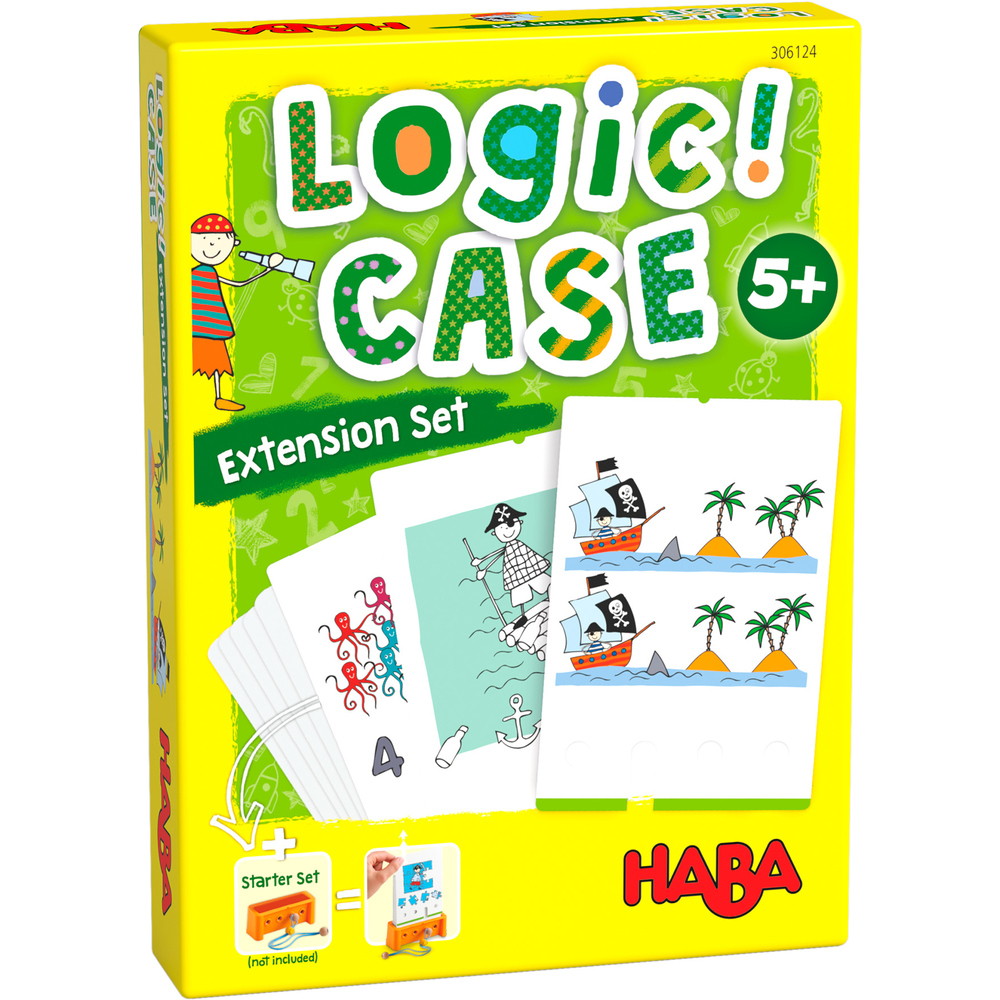 Jeu Voyage HABA HABA LogiCase Starter Set 4 - Jeu Éducatif Enfants - 77 Énigmes - Autocorrectif - Voyage Jeu Logique 4 Ans