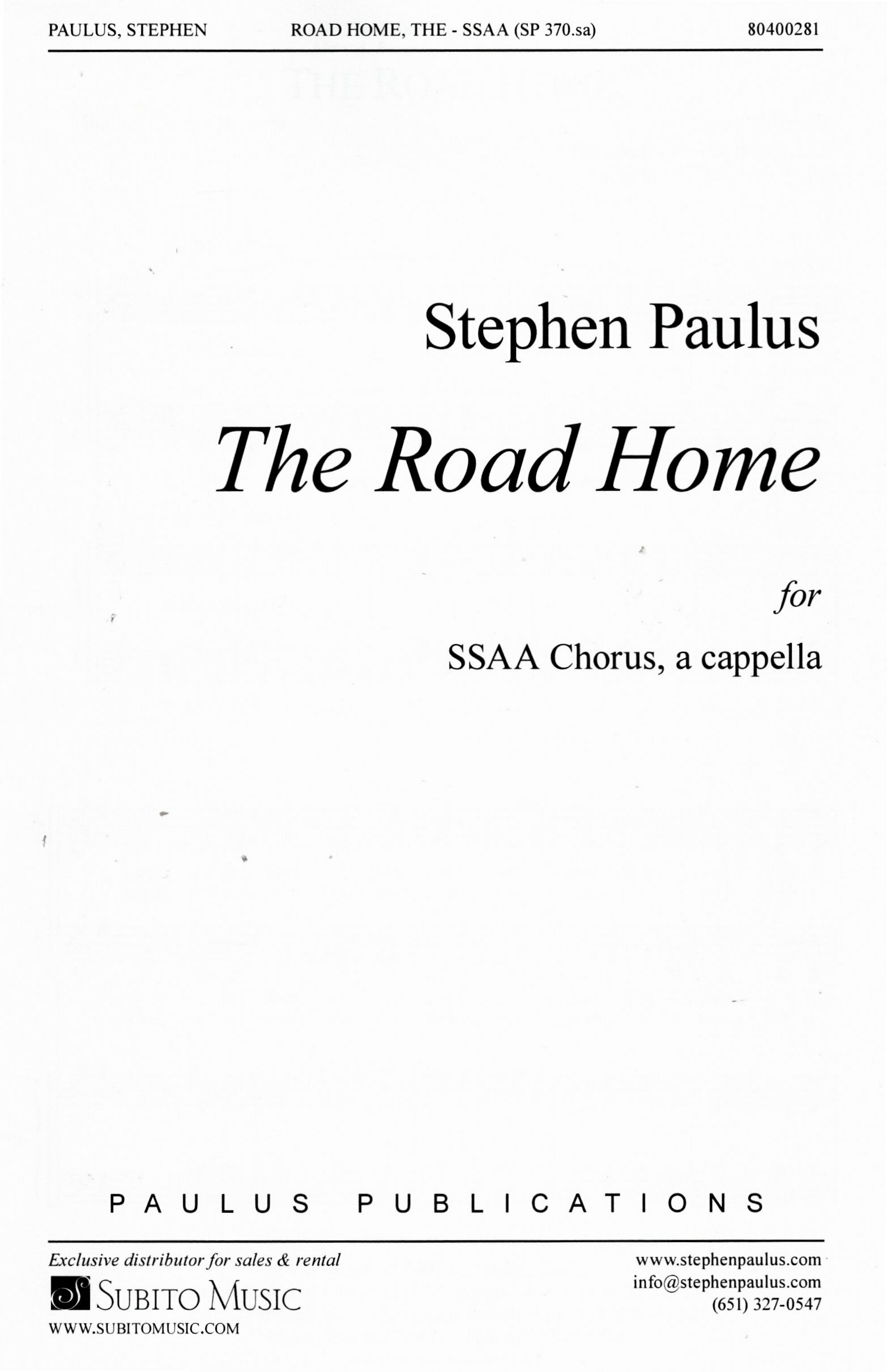 【女聲四部】《The Road Home》