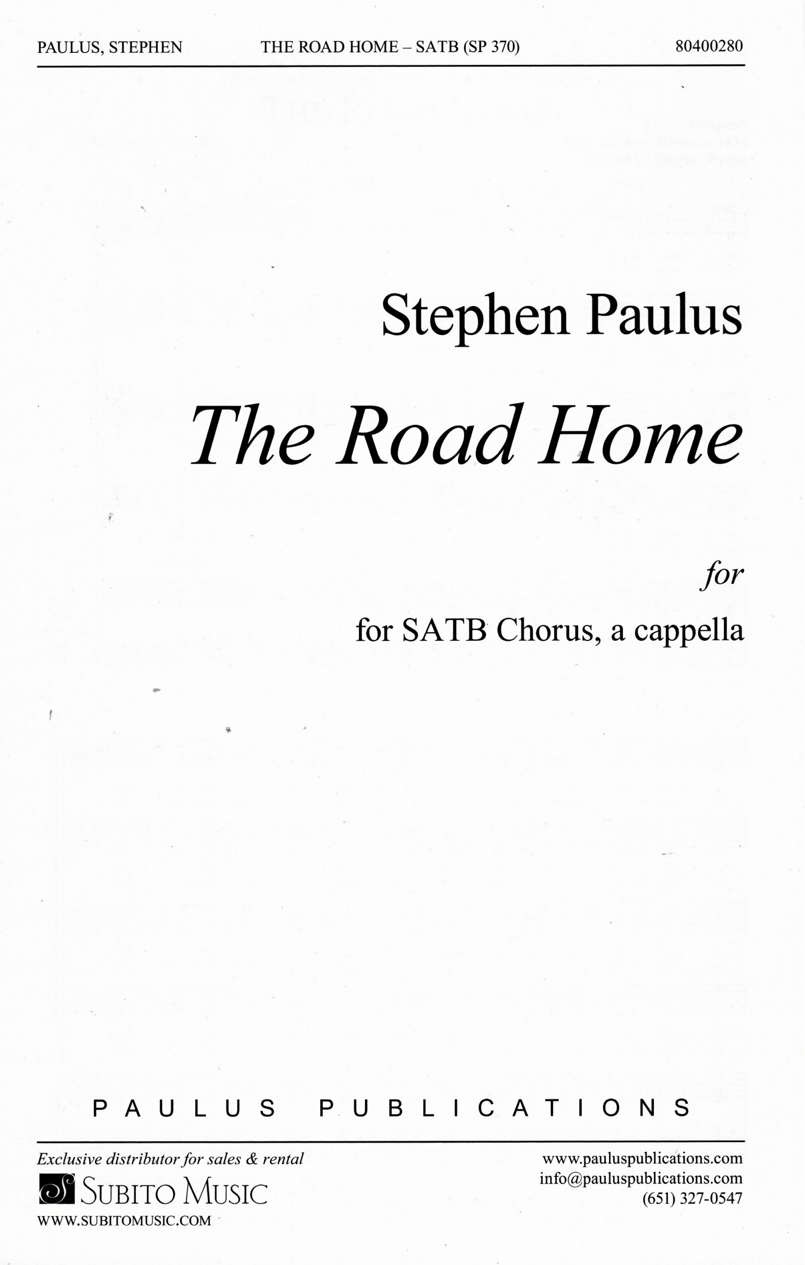 【混聲四部】《The Road Home》