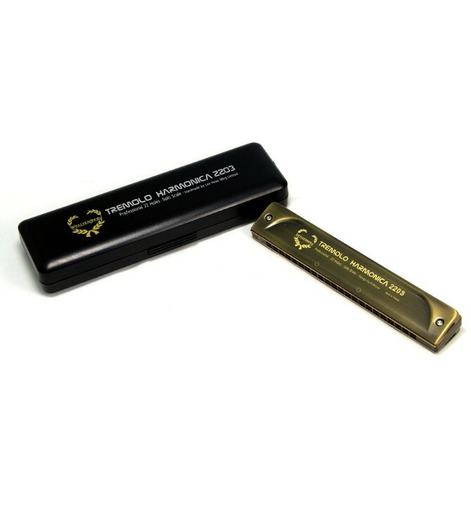 WEISSENBERG 2203-RS 韋笙堡 專業款 複音口琴 青古銅