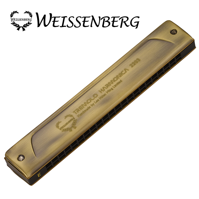 WEISSENBERG 2203-RS 韋笙堡 專業款 複音口琴 青古銅