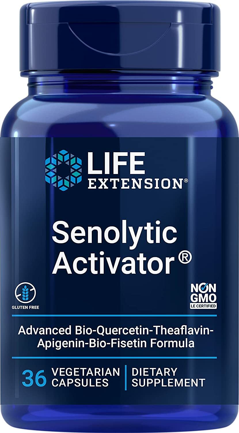 [現貨] 紅茶萃取茶黃素 槲皮素 36粒素食膠囊 Life Extension Senolytic Activator