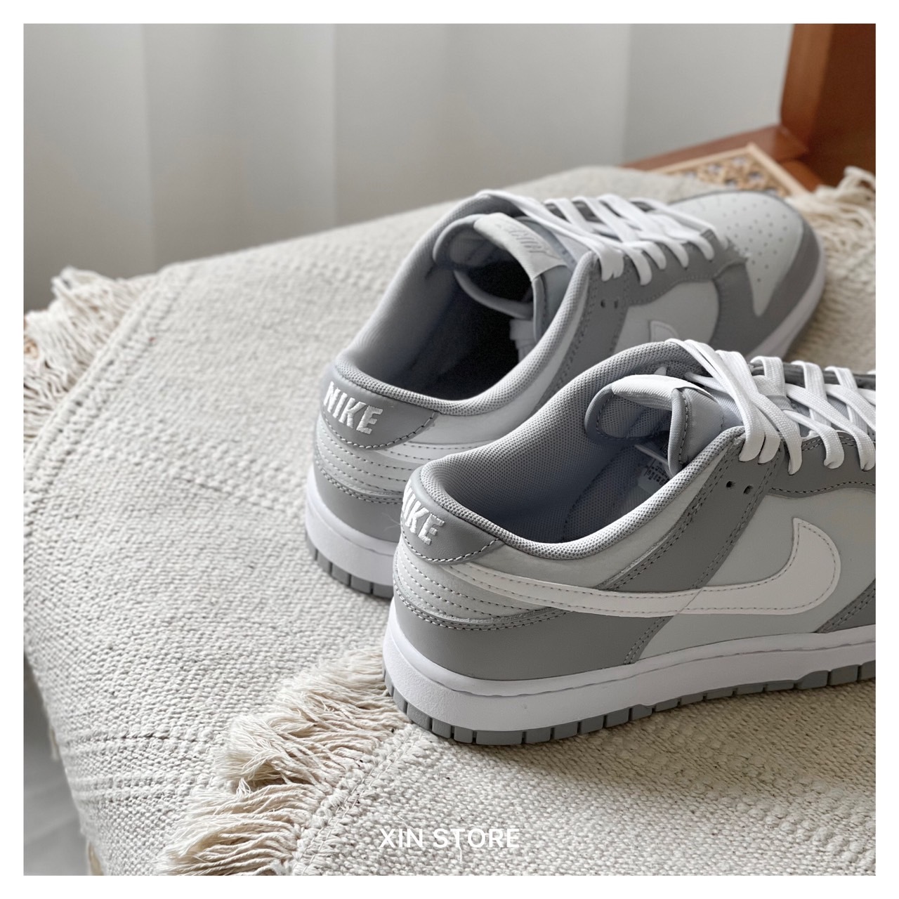 nike dunk retro low grey