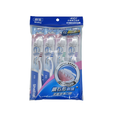 【刷樂】纖柔細軟毛牙刷(4入)