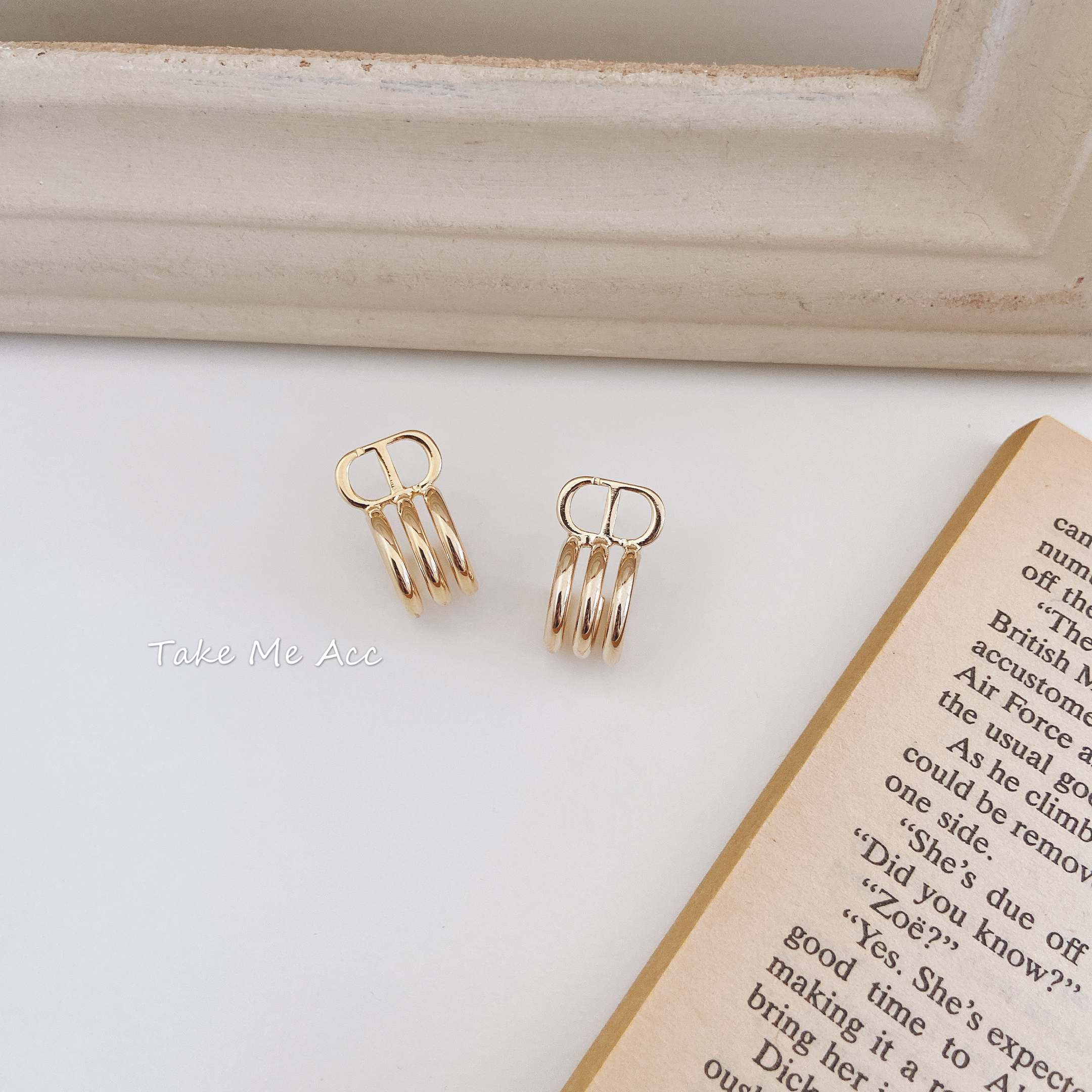 撥動心弦 │ 純銀針耳環