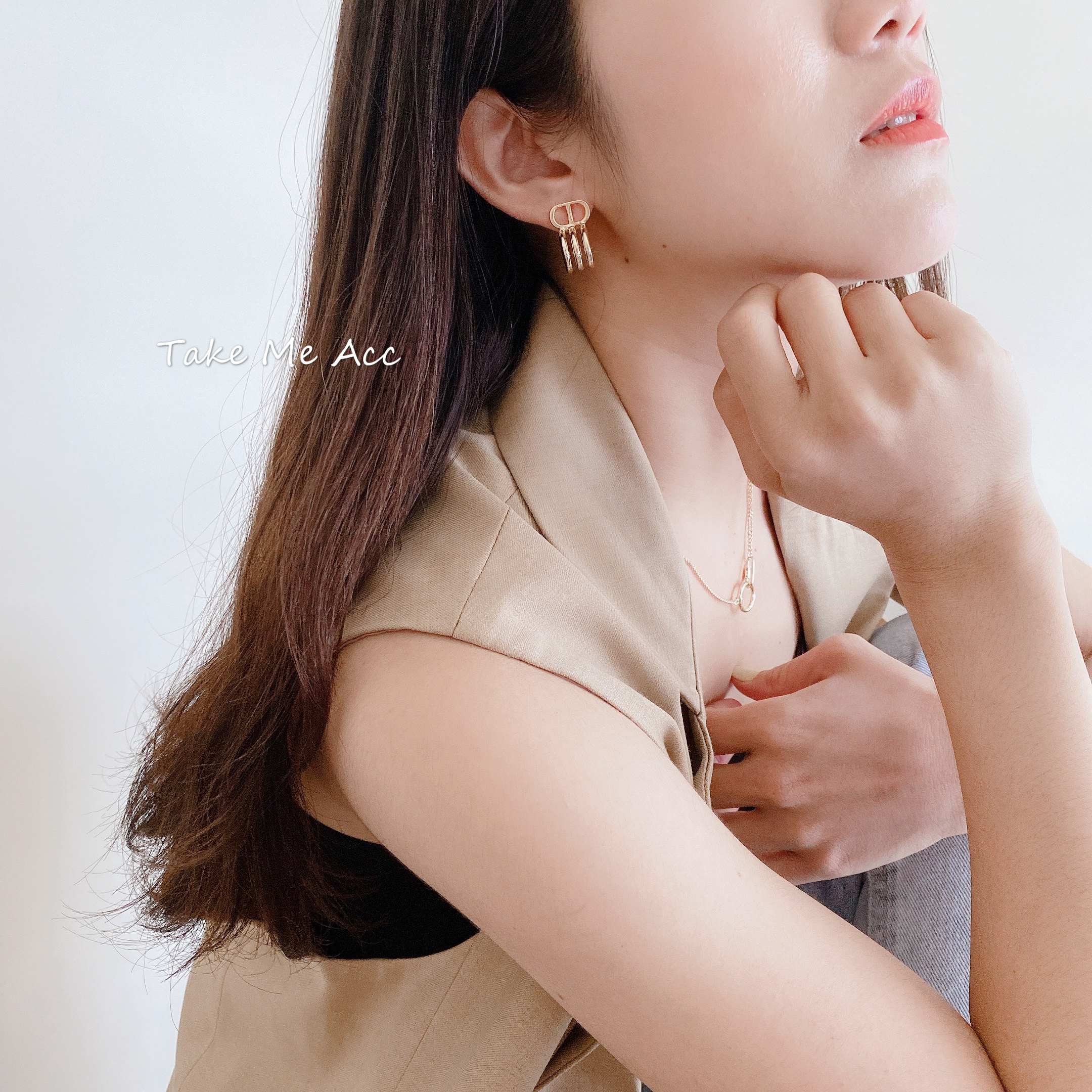 撥動心弦 │ 純銀針耳環