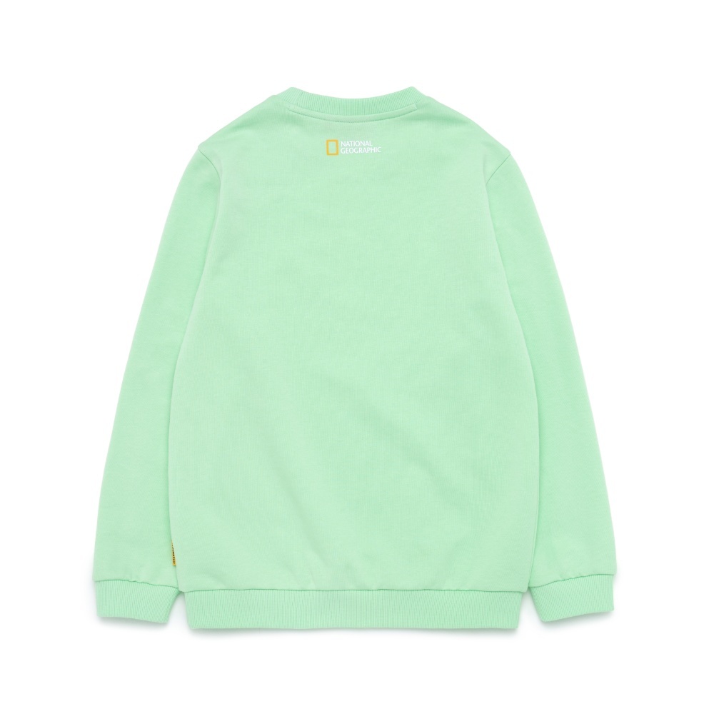 Kids Basic Small LOGO Sweatshirt - L/GREEN