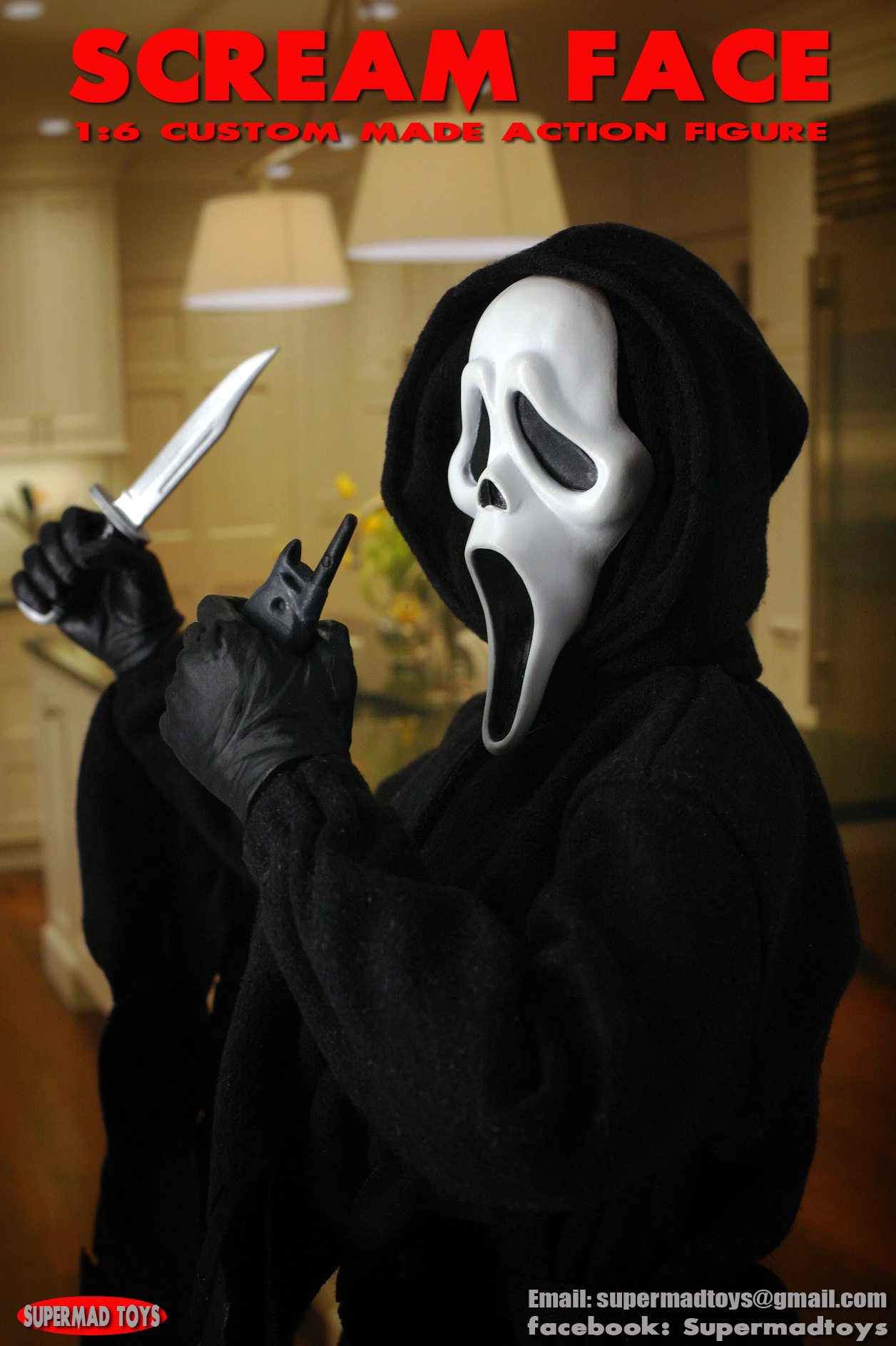 Supermad Toys : 1/6 Scream Face Boxset (RE-RUN)