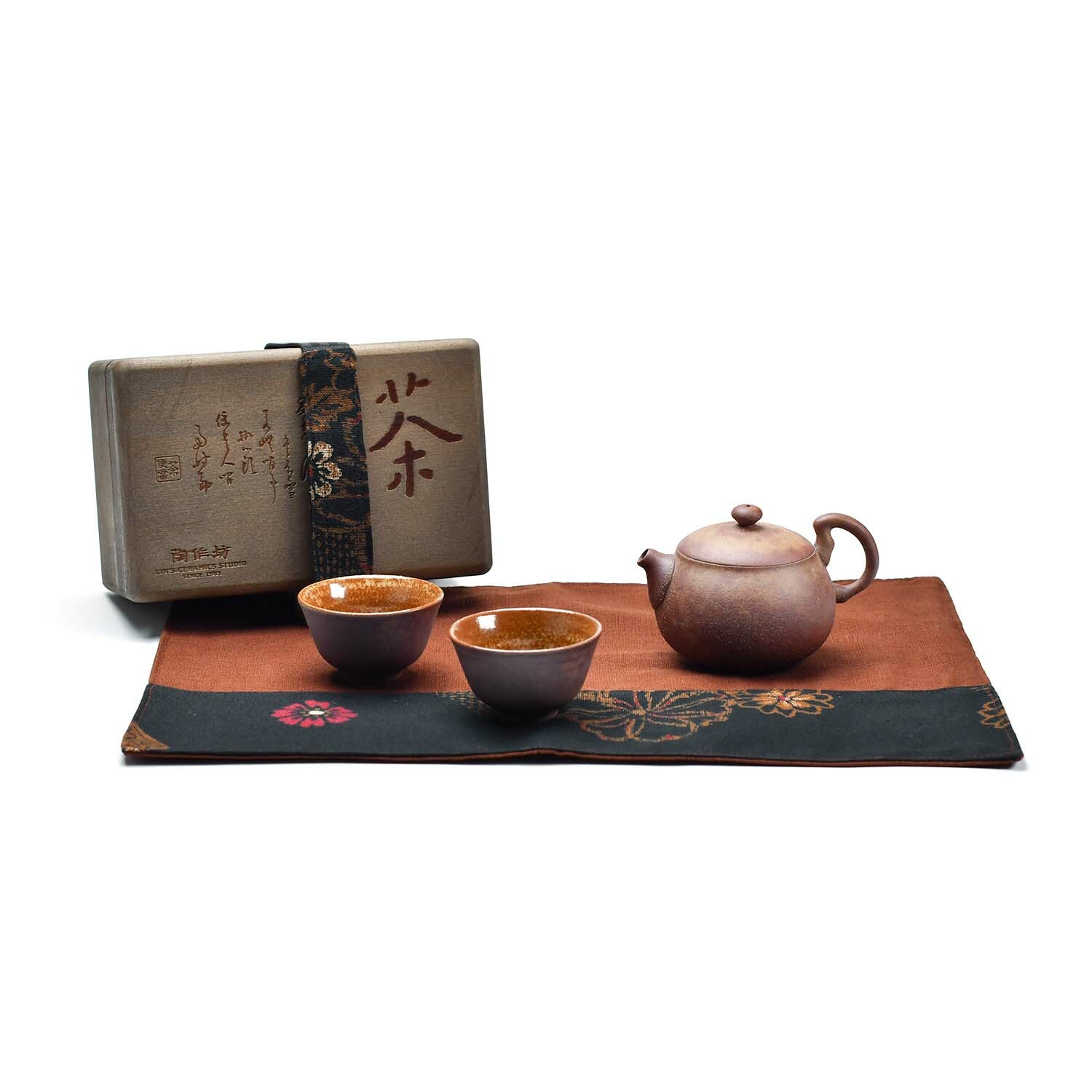 陶作坊│茶旅行_迷你茶便當小滿富壺組_焱焱(六次燒)