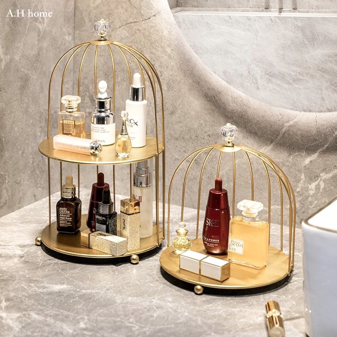 【ＡＨ216】奢華鳥籠化妝品收納架