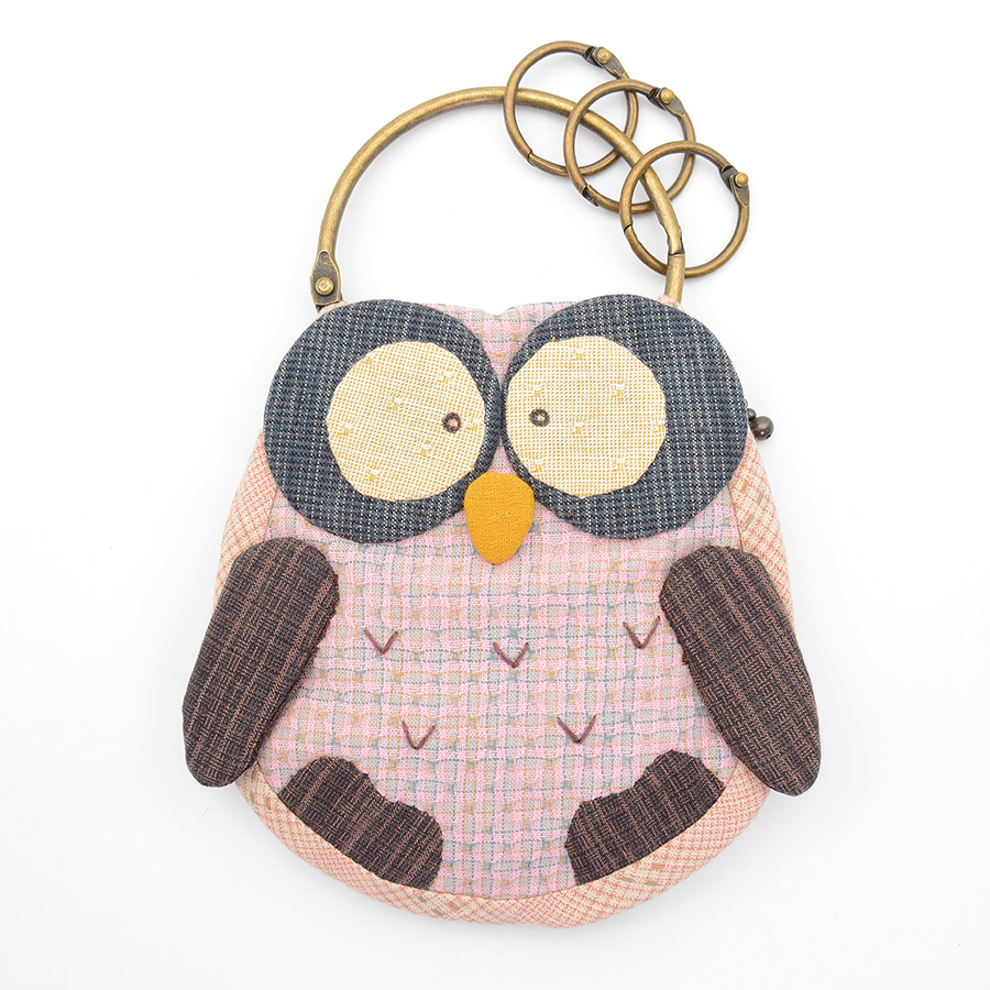 貓頭鷹鑰匙/零錢兩用包(材料包)