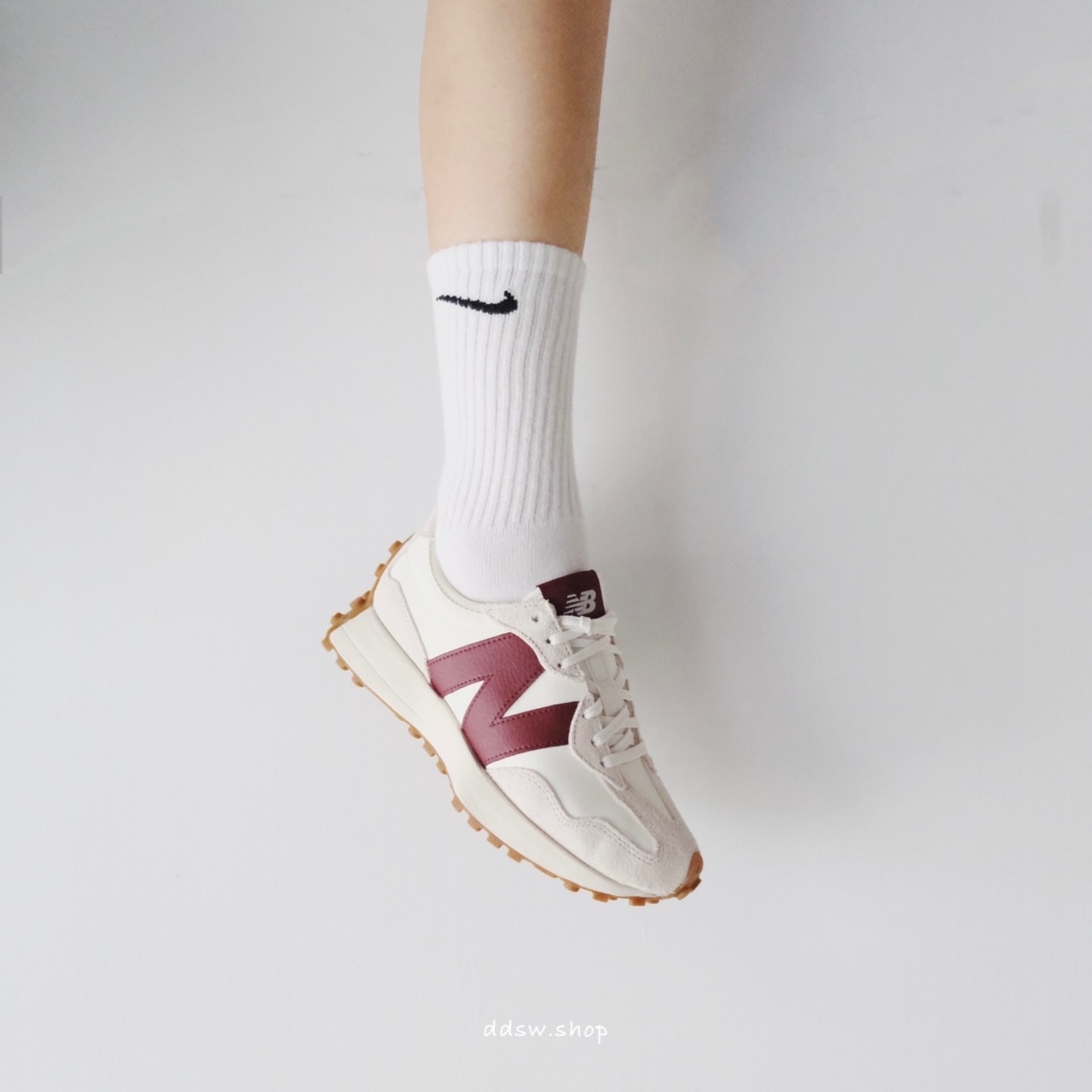 New Balance 327 NB327 皮革 酒紅 WS327KA 深藍 WS327KB