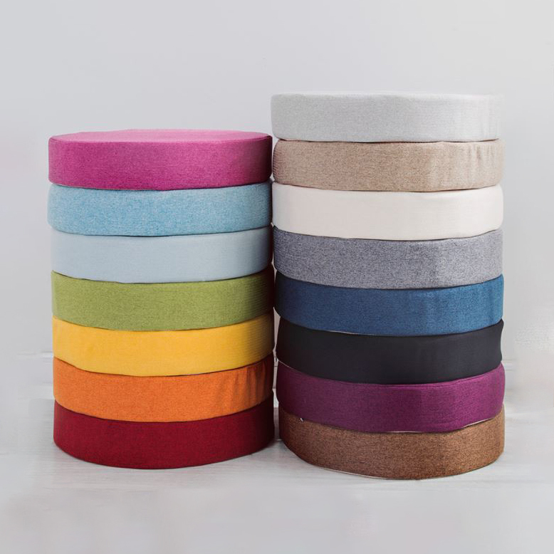 純色棉麻可客製坐墊 (圓形款)