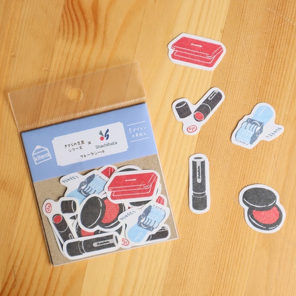 SHACHIHATA 文房具限定系列 和紙貼紙包(20 枚)｜日本古川紙工