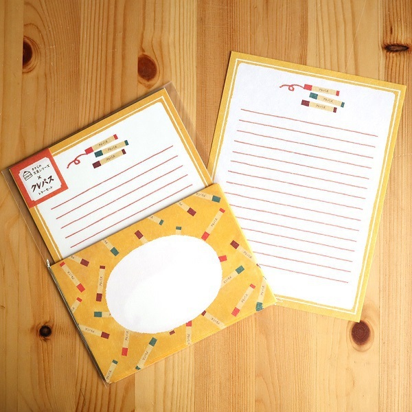 SAKUR蠟筆 和紙信紙組 文房具限定系列｜日本古川紙工