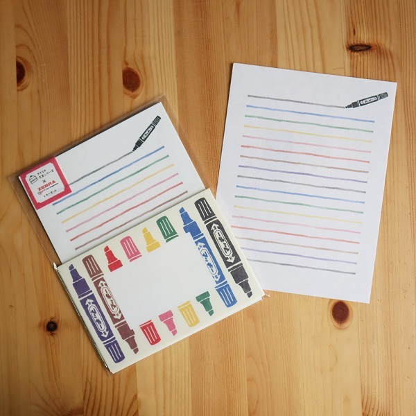 ZEBRA麥克筆 和紙信紙組 文房具限定系列｜日本古川紙工