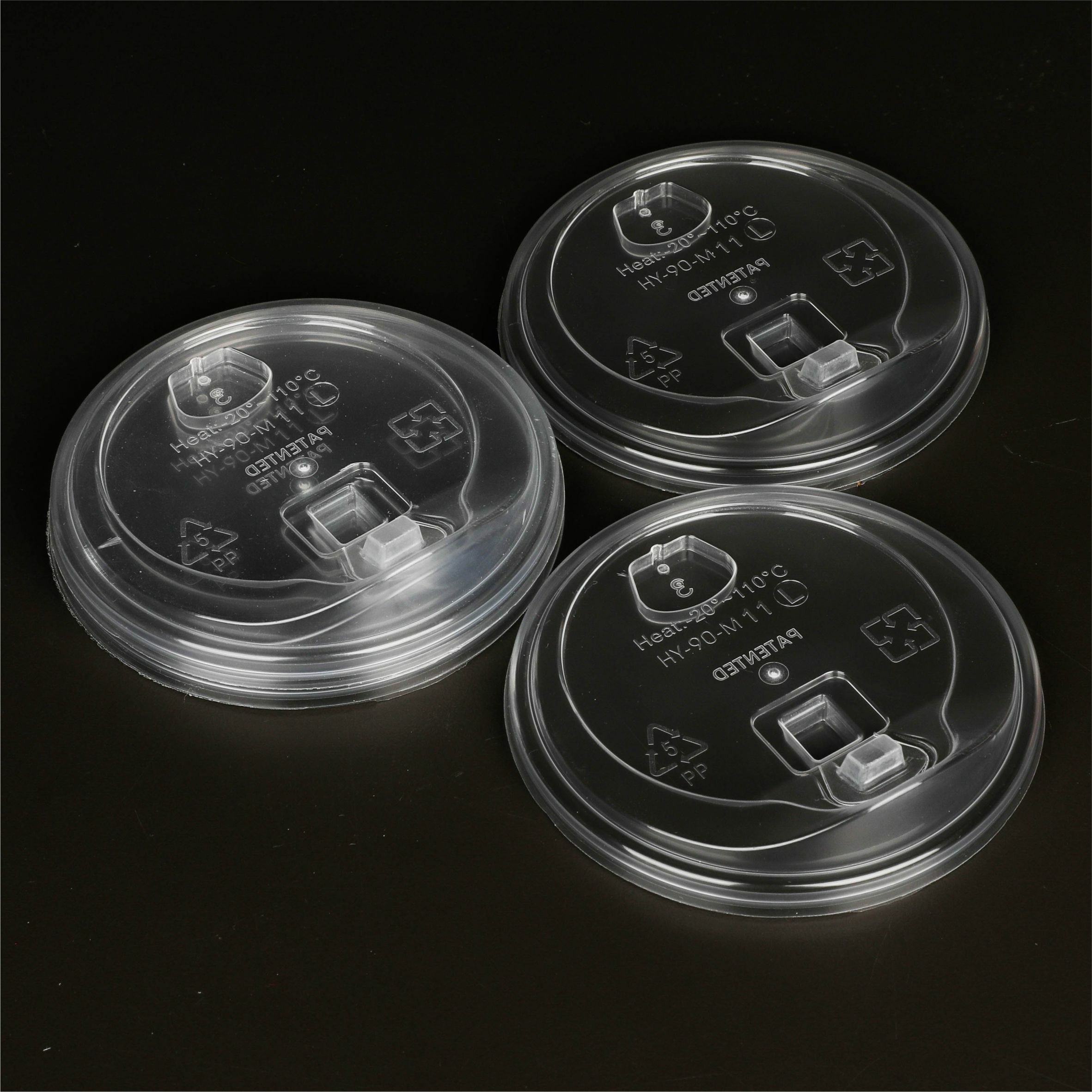 PP可掀平蓋-M11 90口徑 透明