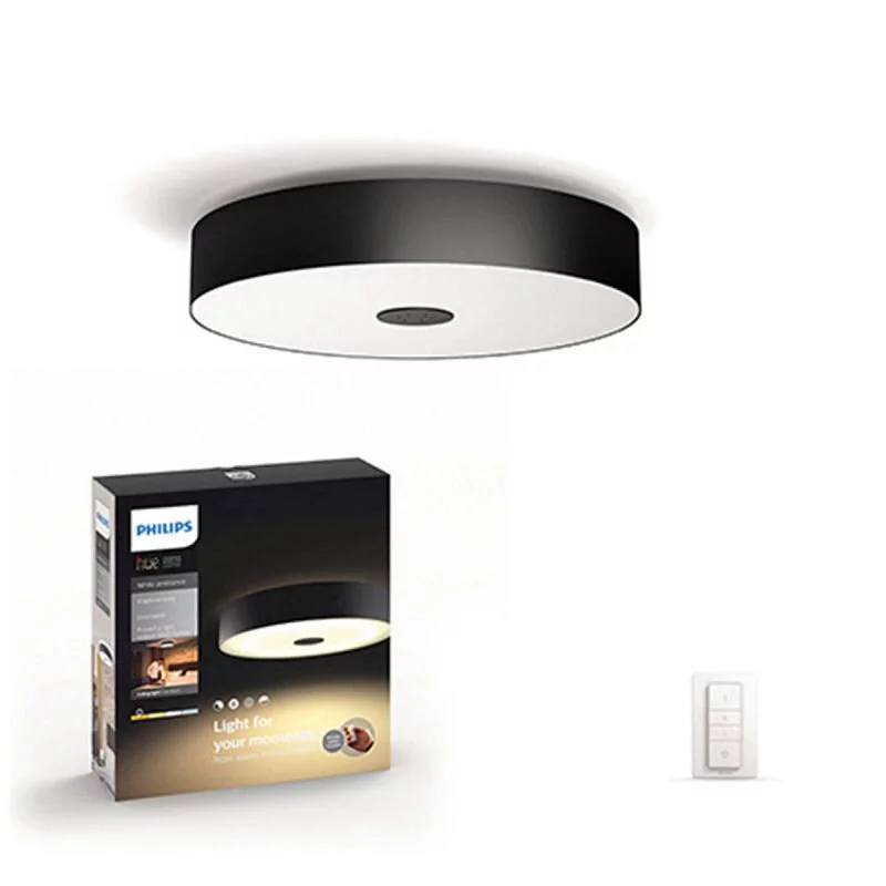 (少量現貨) PHILIPS Hue Fair 黃白光吸頂燈 黑色 (藍牙版)
