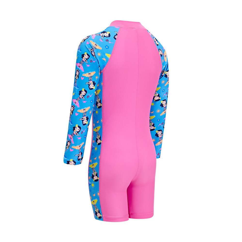 ZOGGS 幼童/青少《呼拉女孩》環保長袖整件式防曬衣