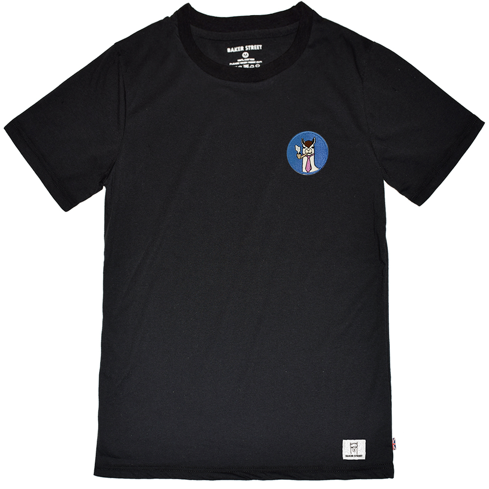 Embroidery-Smokin' Alpaca 藍圈煙斗 刺繡 短T