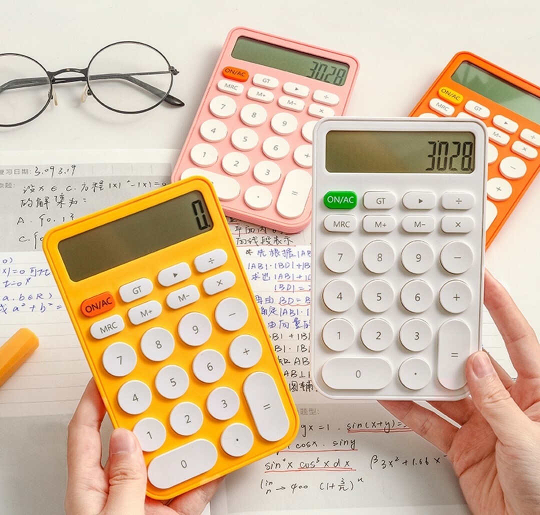 北歐風糖果色攜帶型計算機