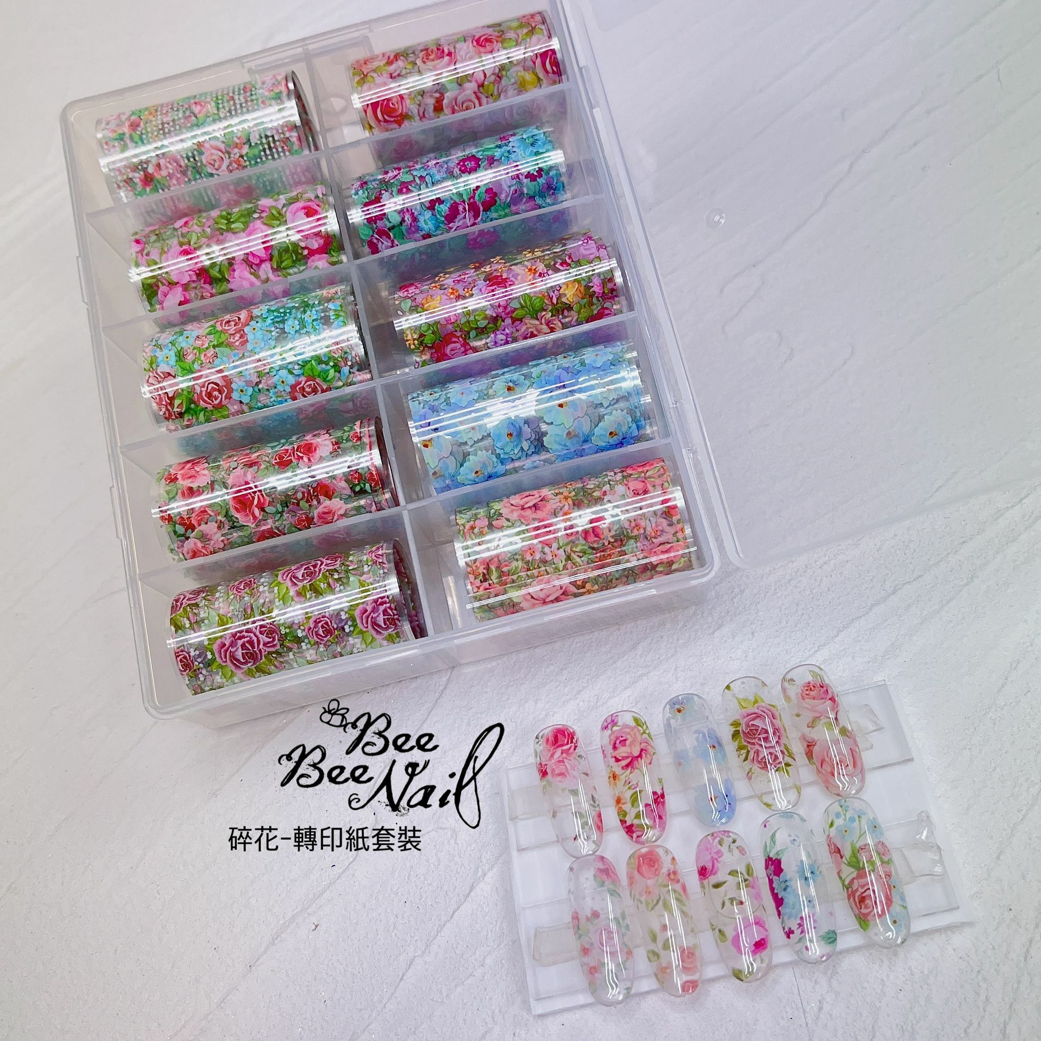 碎花款轉印紙-1盒10款/3盒套裝選
