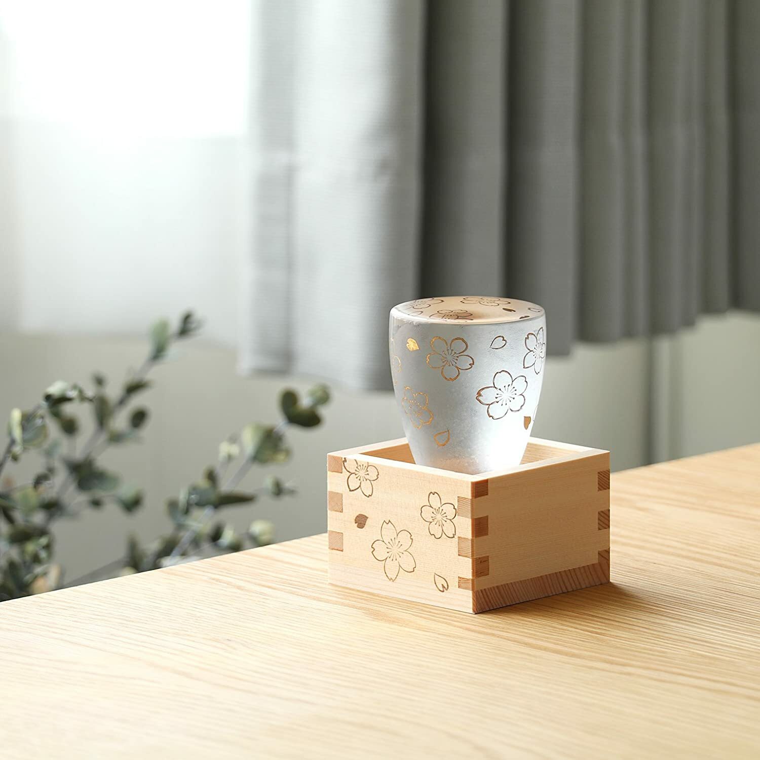 日本Aderia Premium 櫻花清酒枡酒杯禮盒| 酒蛙Sakewa