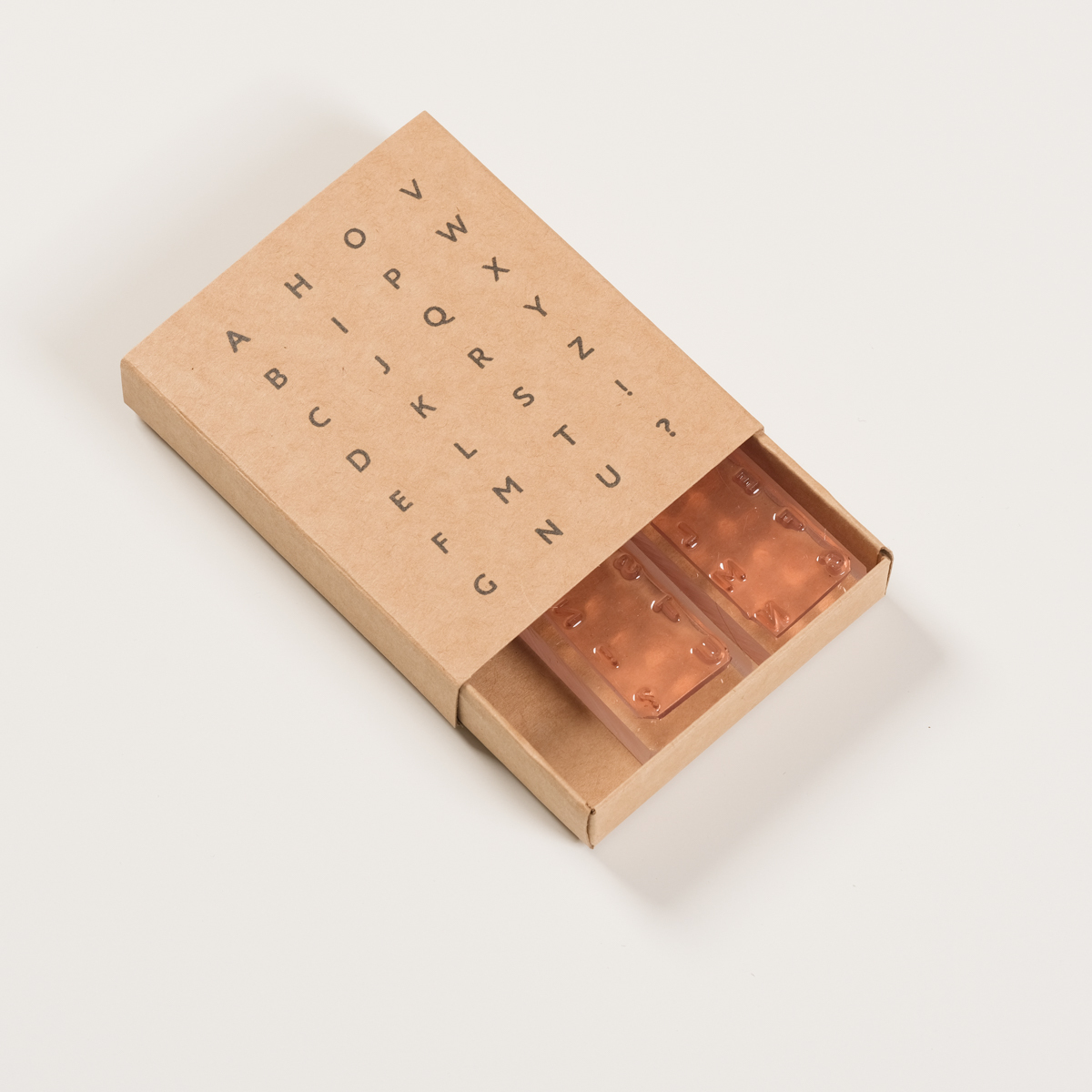 黑體大寫字母棒 A–Z！？膠版印章/一分之一工作室 臺灣