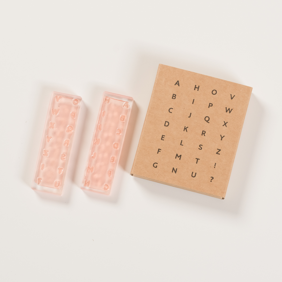 黑體大寫字母棒 A–Z！？膠版印章/一分之一工作室 臺灣