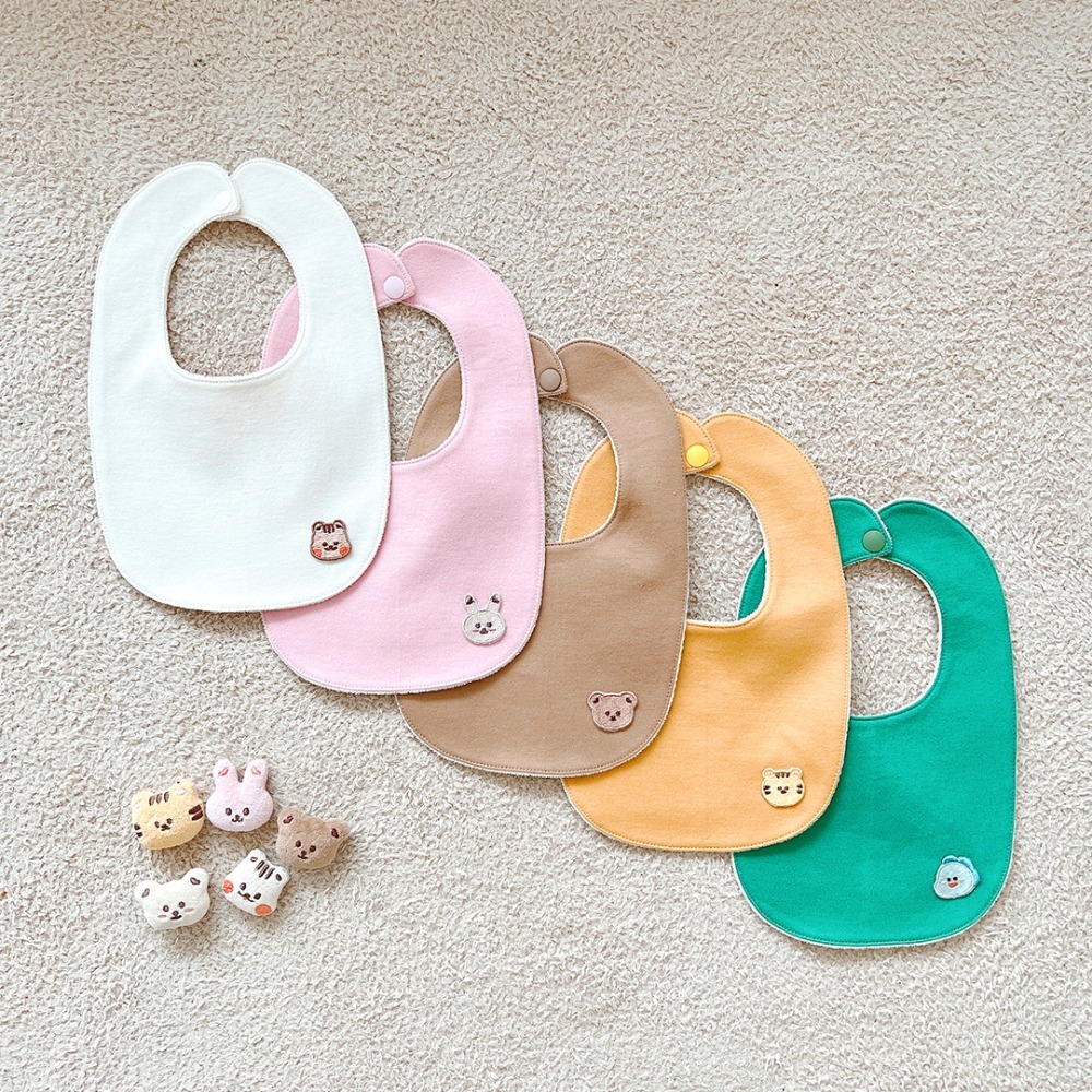 Dot to Dot 公仔淨色口水肩