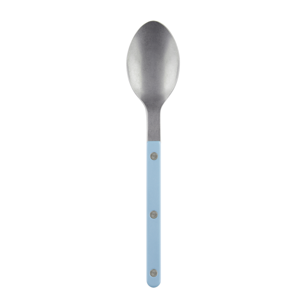 SABRE | Bistrot 復古酒館鈕扣系列 | 主餐湯匙 | 霧面 | 粉彩藍