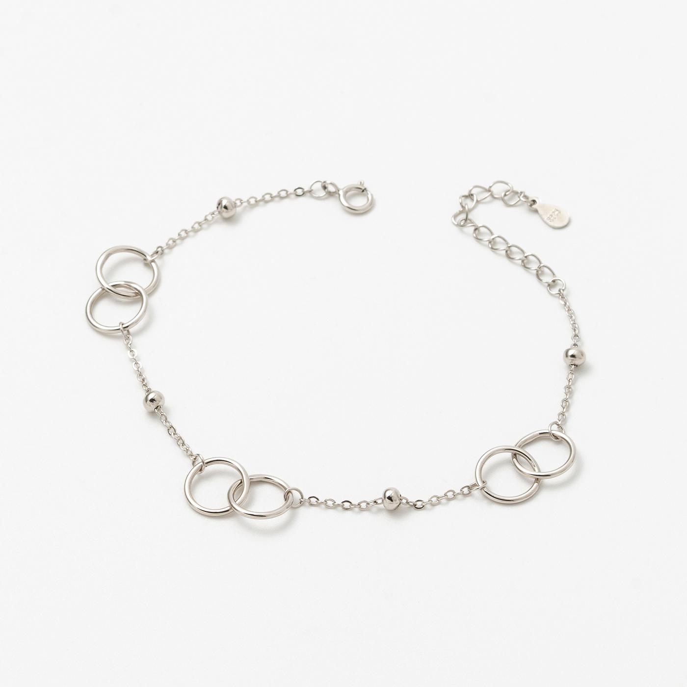 純銀,圈圈,手鍊