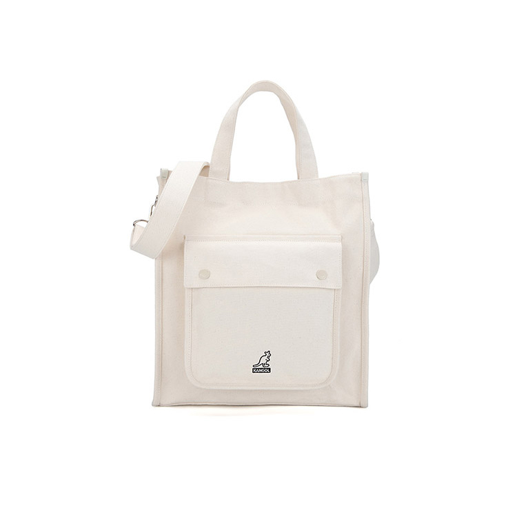 <韓國代購> KANGOL DUO CANVAS PLUS TWO WAY TOTE BAG Ⅲ