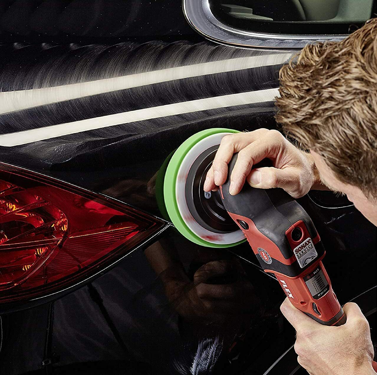 SONAX 綠色拋光綿 (中切)