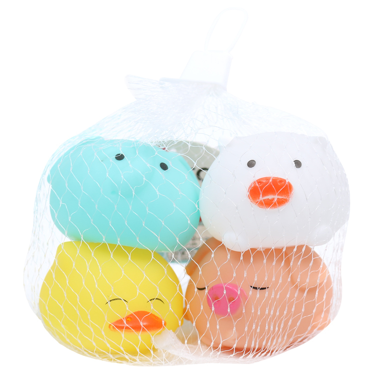 泡澡玩具/動物4入