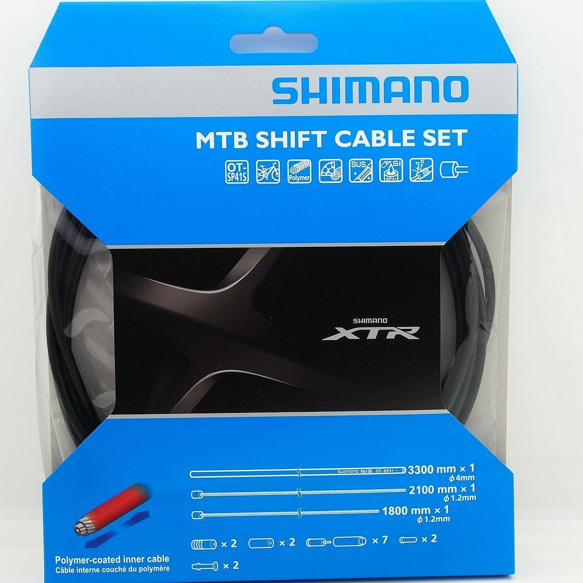 Shimano XTR M9000 MTB Polymer Coated Shift Cable & Hous